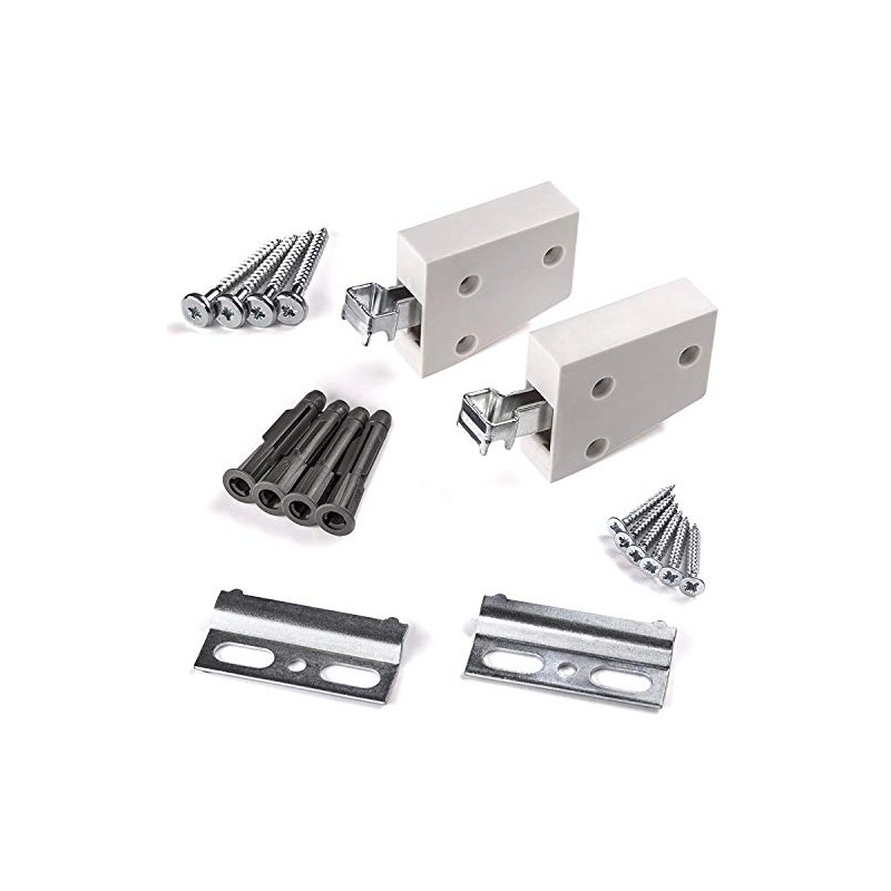 So-Tech® Cabinet Suspension Complete Set, White, white