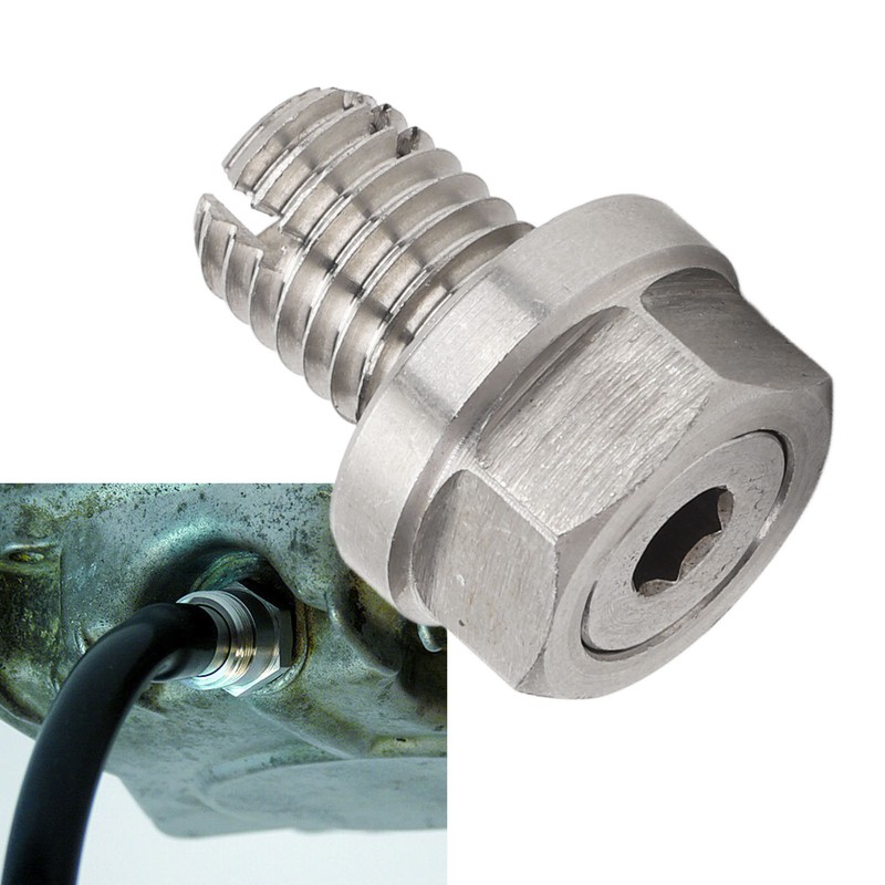 Piggyback Oil Drain Plug Stainless Steel Oversize Self Tapping Oil