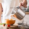 Stainless Steel Saucepan With Glass Lid, Sauce Pan, 2.5 Quart