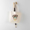 CafePress Cute Hipster Owl Tote Bag Natural Canvas Tote Bag,