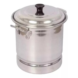 VAP2000 Vaporera Olla Tamalera 20 Litros De Aluminio
