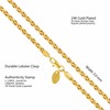 LIFETIME JEWELRY Weave Chain Necklace for Women and Men 24k