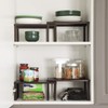 SONGMICS Cabinet Shelf Organizer, Stackable, Expandable, Set of 4 Metal