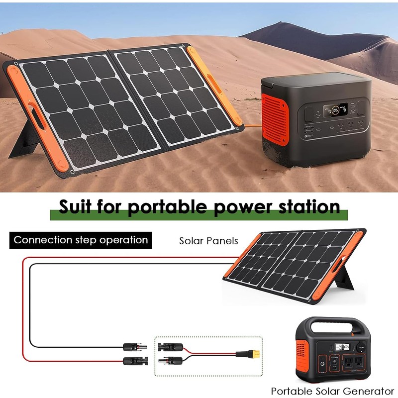 MOOKEERF Solar to XT60 Extension Cable 10AWG 6FT Solar Connector