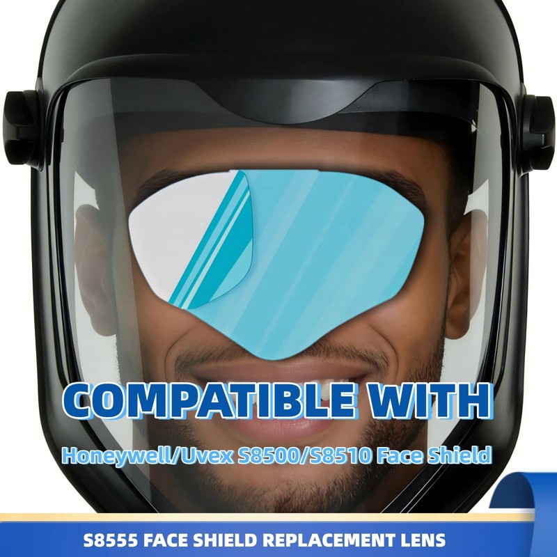 QKWL 5 Pack S8555 Anti-Fog Lens Compatible with Honeywell Uvex