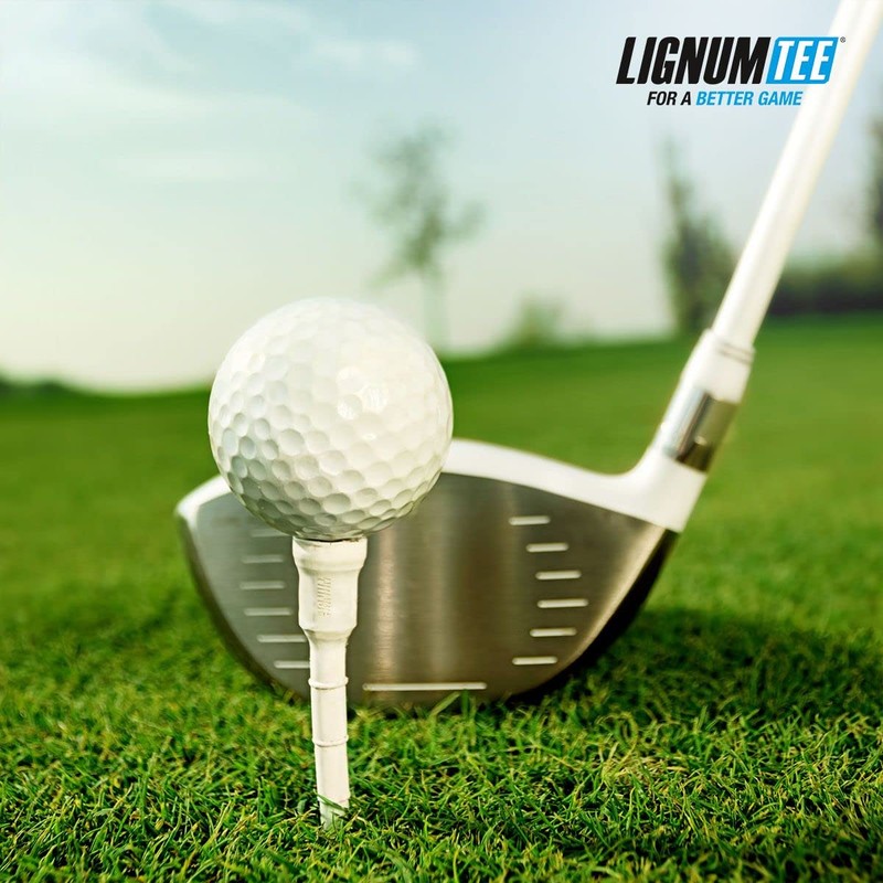 LIGNUM Tee - Classic Golf Tees - White 53mm -
