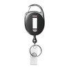 Karteo ID Card Holder Black Extendable [Pack of 1] ID