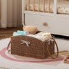 HBlife Diaper Caddy Organizer, Hand-Woven Storage Basket for Diapers &