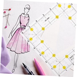 COHEALI 2 pcs Hollow Quilting Ruler Square Shape Sewing Tool for DIY Patchwork and Tailoring for Measuring Quilting and Crafting Projects Beginner Friendly Design