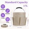 IHOMAGIC 17L Cleaning Supply Caddy with Soft Handle, Portable Shower