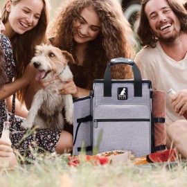 Dog Gear Ruff Dog Travel Bag for Supplies - W/Dog Travel Accessories & Water Resistant -