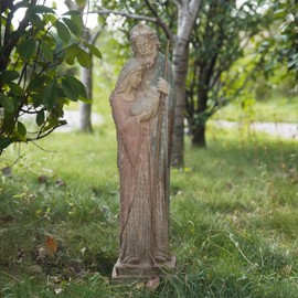Holy Family Garden Statue Outdoor Sculpture H31.5inch Patio Yard Decorative Figurine Indoor Entryway Hallway Decoration