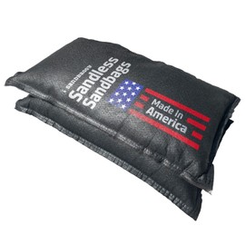 Sandbaggy 14" x 26" Water Activated Sandless Sandbags - Flood Barriers, Erosion Control - Made in The USA (Black) (20)