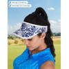 Soneven Womens Golf Visor Adjustable Lightweight Running Cap Print Tennis