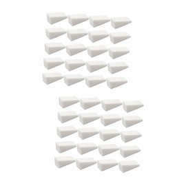 BIUDECO 2sets Gradient Nail Sponge Cosmetic Wedges Sponge Makeup Wedges White 48pcs*2
