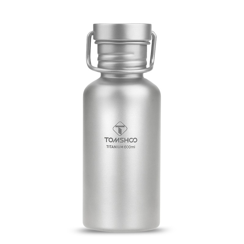 600ml Full Titanium Water Bottle Ultralight Outdoor Camping Hiking Cycle