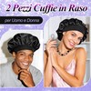 Cuffia Seta Capelli Notte Set di 2 Cuffia Capelli Seta,