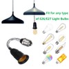 E26/E27 20CM/8 Inch Extension Socket Extender Adapter, E26 to E26