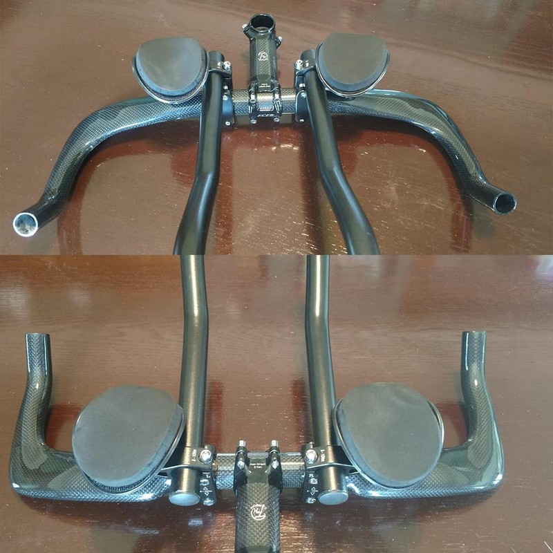 Alfa Pasca TT Bar 31.8mm Aerobar Bicycle 3K Glossy Black