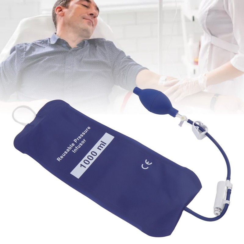 Pressure Infusion Bag 1000ml TPU Cloth Good Air Tightness Reusable