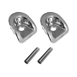 Blue Oval Industries Chrome Door Lock Bezels and Pins Made for Mustang 2005-2014
