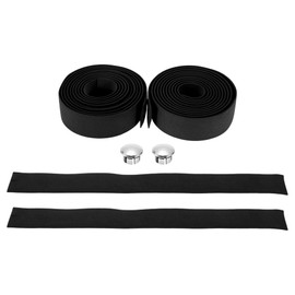 TUCKBOLD Bicycle Handlebar Tape Non-Slip Bicycle Handlebar Grip Tape Black 1 Pair