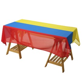 MSFHHA Rectangular Tablecloth Columbia Colombian Flag Tablecloth Fade-Resistant Washable National Flag Tablecloth, Suitable for Kitchen Dining,59 Inches * 83 Inches.