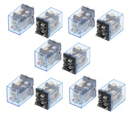 FUDGIO 10Pcs Relay 220/240V AC Small Relay 10A 8PIN Coil DPDT (Size : DC 12V)