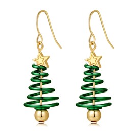 Christmas Earrings for Women, Hypoallergenic Christmas Tree Earrings Dangle, Holiday Earrings Drop Earrings Xmas Festive Jewelry Gifts