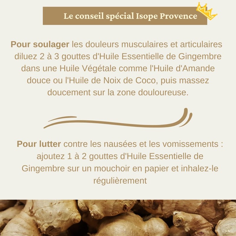 Ätherisches Ingwer-Öl, 30 ml (Zingiber officinalis), 100 % rein und