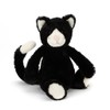 Jellycat Bashful Black and White Cat Stuffed Animal, Medium, 12