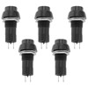 Create idea 5pcs 12mm Latching Push Button Switch SPST ON
