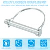 PATIKIL Trailer Coupler Pin 1/2x3-1/8x2.6"(D*L*IW), 2 Pcs Wire Lock Pin