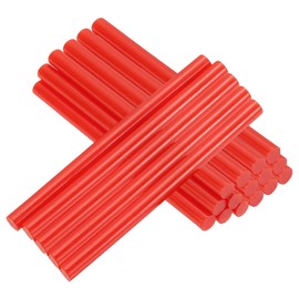 PATIKIL 4x0.27 Inch Glitter Hot Glue Sticks, 38 Pcs Hot Glue Gun Sticks Mini Hot Melt Adhesive Glue Stick for DIY Art Craft Repairs Festival Decoration, Red