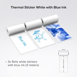 myFirst Thermal Sticker White with Blue Ink for Insta 2 / Insta Wi Camera