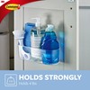 Command Large Caddy, Clear, with 4 Clear Indoor Strips, Organize