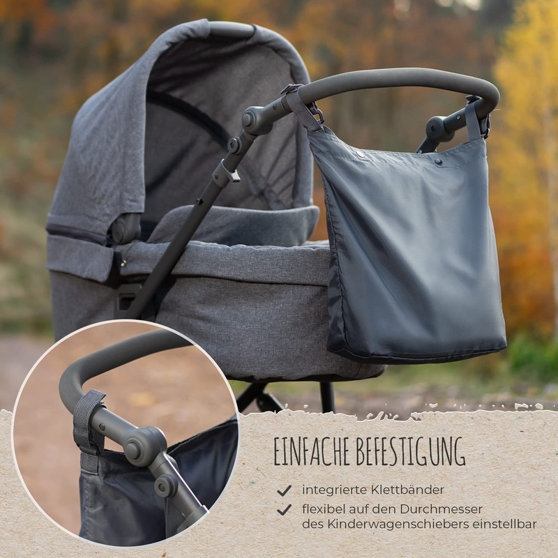Growing Sustainable Stroller Shopping Bag Made from 2 Recycled PET