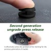 4-Piece Universal Car Seat Belt Stopper Kit - Prevents Slippage