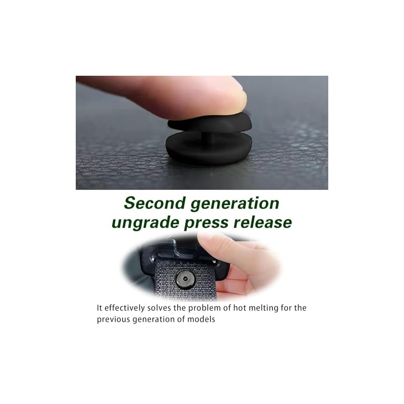 4-Piece Universal Car Seat Belt Stopper Kit - Prevents Slippage