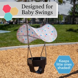 Swing Shade for Outdoor Baby Swings – Portable Folding Sunshade for Toddlers, Durable UV-Resistant Canopy, Easy Installation, Fits Most Swing Sets
