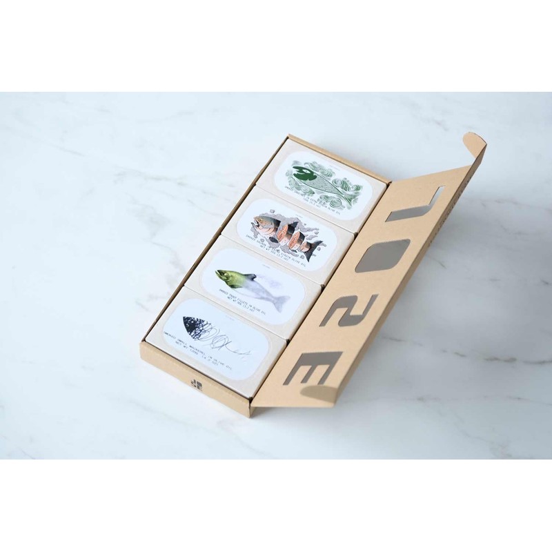 Jose Gourmet Smoked Tinned Fish Sampler 4-Pack