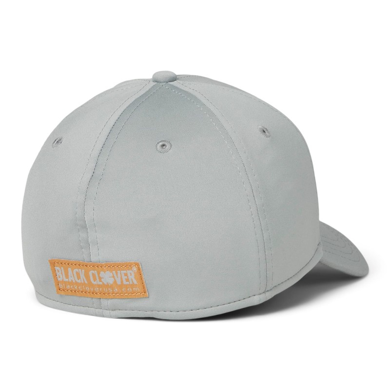 Black Clover Standard Premium 132 Hat, Silver Hat/3D Bronze Clover