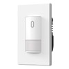 ELEGRP Matte White Single Pole Occupancy Motion Sensor Light Switch,