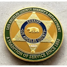 Police Los Angeles LA county sheriff LASD Police challenge coin