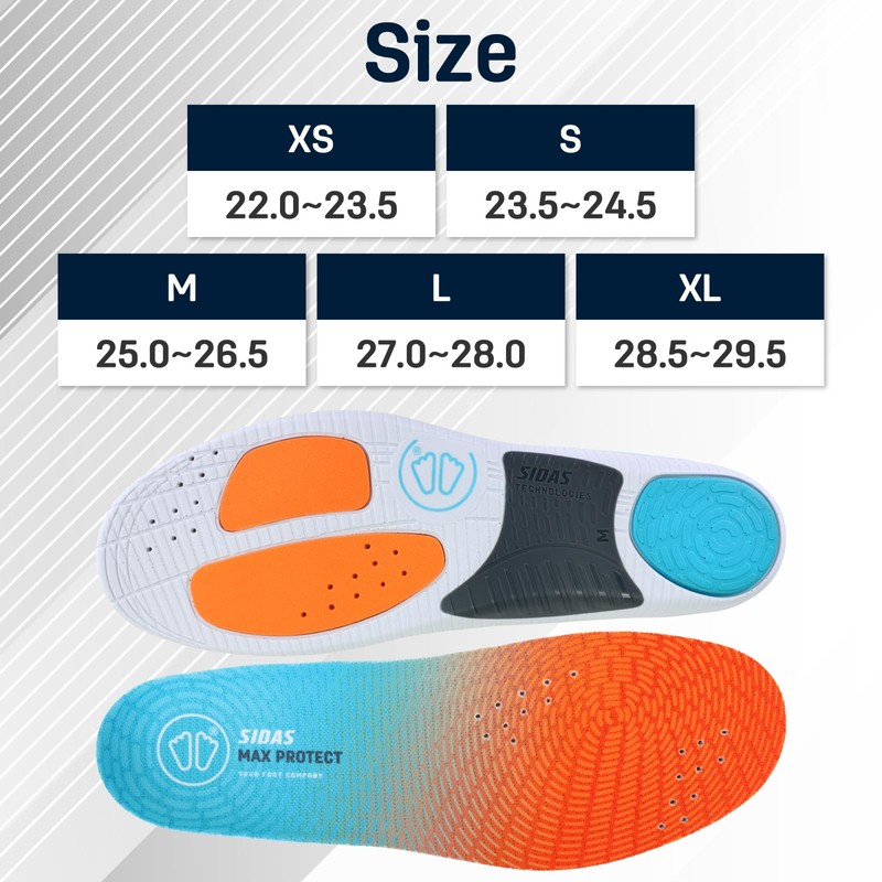 【SIDAS】Sidas Max Protect Jump M (25.0 cm - 26.5 cm)