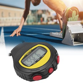 Cyrank Digital Sports Stopwatch Timer, Handheld Digital Stopwatch Timer, Sports Stopwatches with Alarm Clock, Countdown Watch, Stopwatch Sports, Calendar, Week, for Trainers, Referees, Basketball,