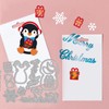 GLOBLELAND Christmas Penguin Cutting Dies Metal Winter Snowflake Die Cuts