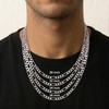 Silver Chain for Men, 3.5mm 925 Sterling Silver Figaro Chain