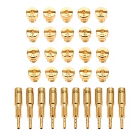 Gohantee 30Pcs Carburetor Main Jet and Pilot Slow Jet Kit, Including 20Pcs Main Jet and 10Pcs Slow Pilot Jet, Replacement for Mikuni Carburetor Large Round N100.604 & VM28/486, Compatible with Suzuki