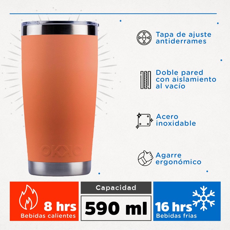 OKKO Termo Quetzal Fall, 590 ml, 20 oz